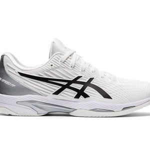 NWT. In a box. Asics Men's Solution Speed FF 2 Tennis Shoes White and Black